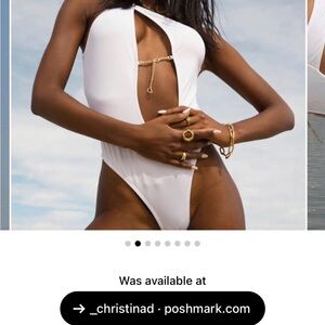 Elegant White One-Piece Swimsuit